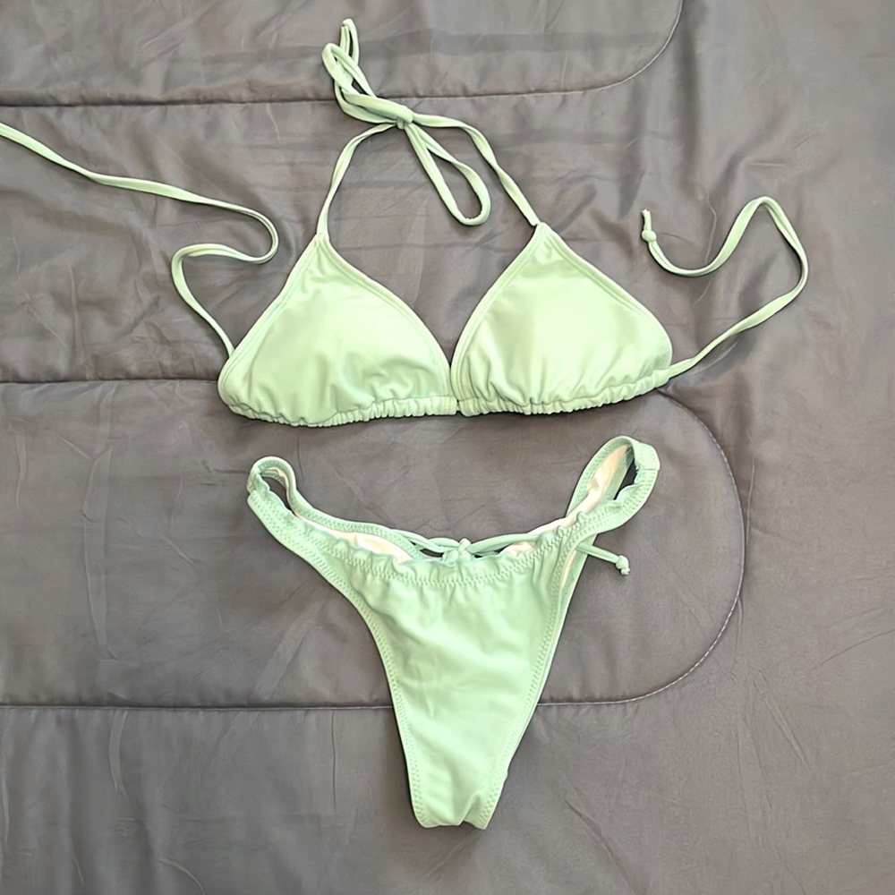 Teal bikini